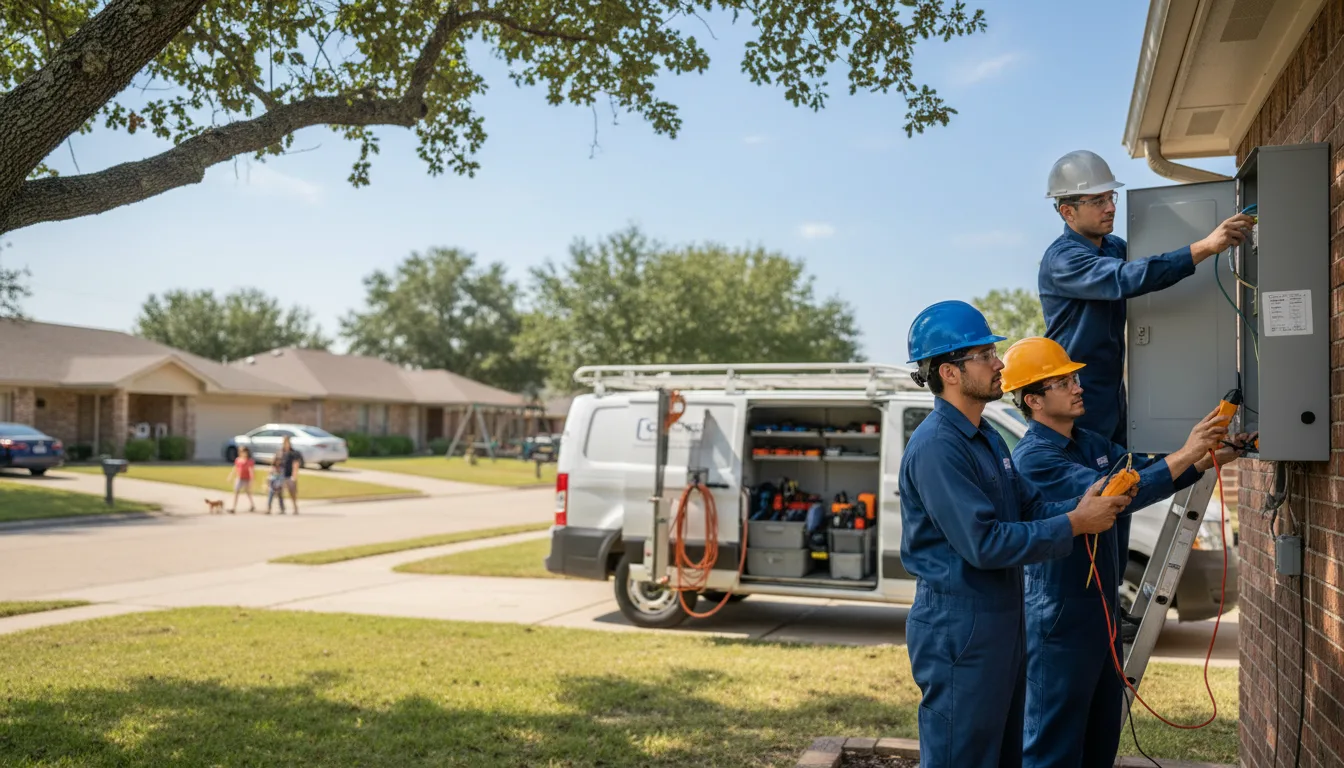 Certified electrician providing emergency electrical services in Bude, MS